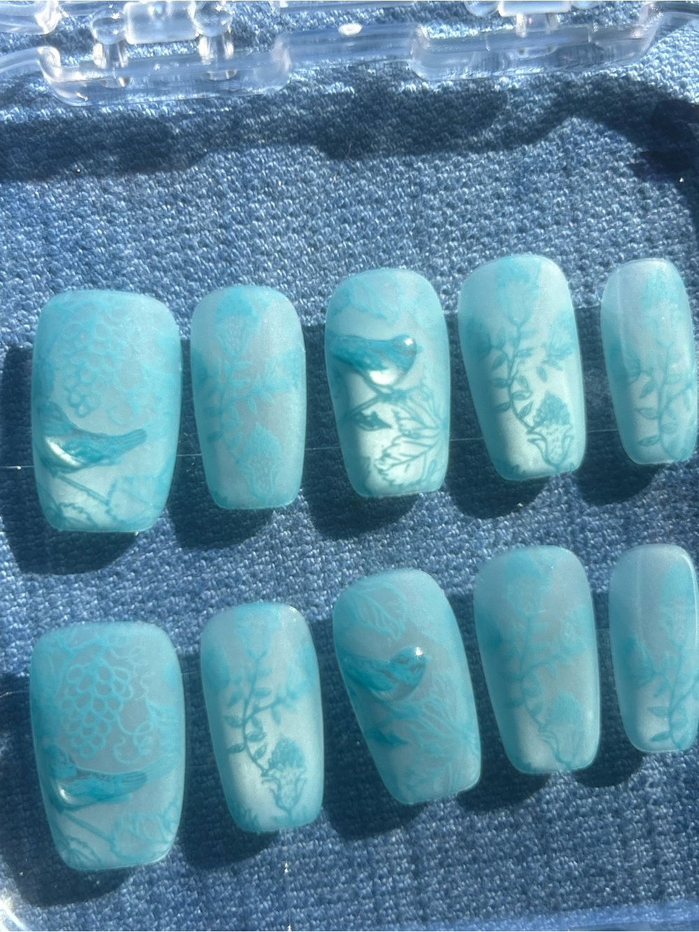 Mini Coffin - Handmade Artisan Press On Nails